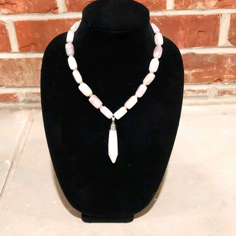 Natural Quartz Crystal Necklace